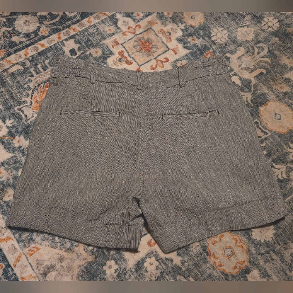 Zara Basic Black And Tan Patterned Shorts Sz M - image 6